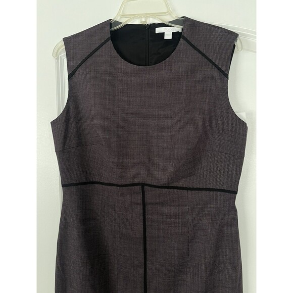 Hugo Boss Difana Purple Tweed Stretch Wool Dress Size 10 - Picture 5 of 10